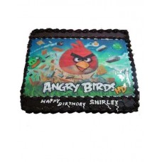 Angry Bird Photo Cake